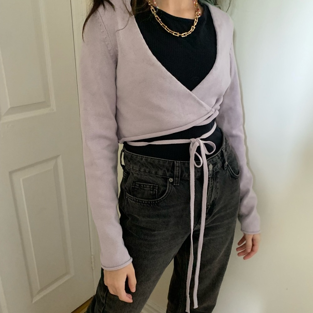 Zara Knit Wrap Top